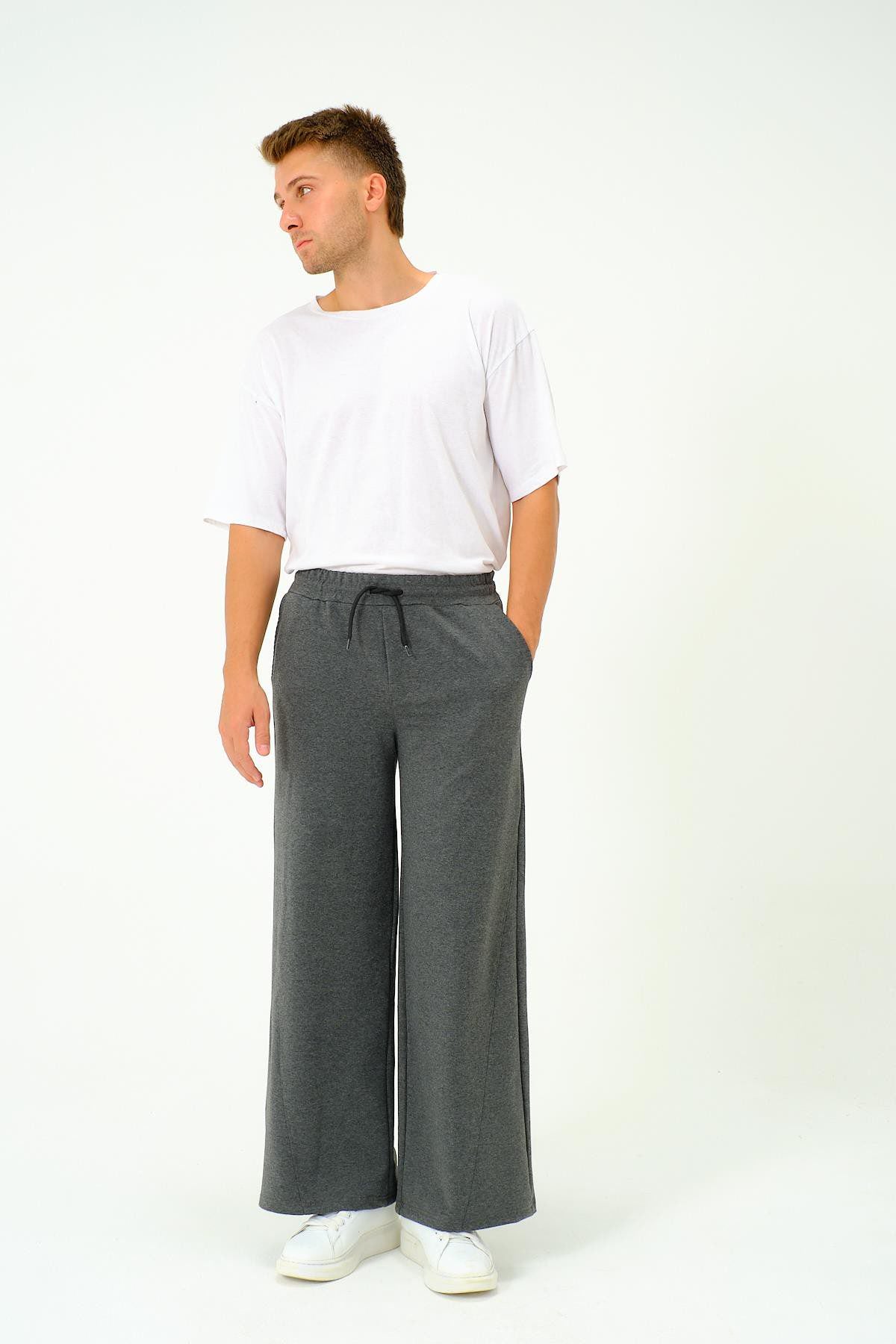 Herren Baggy Jogginghose mit elastischem Bund