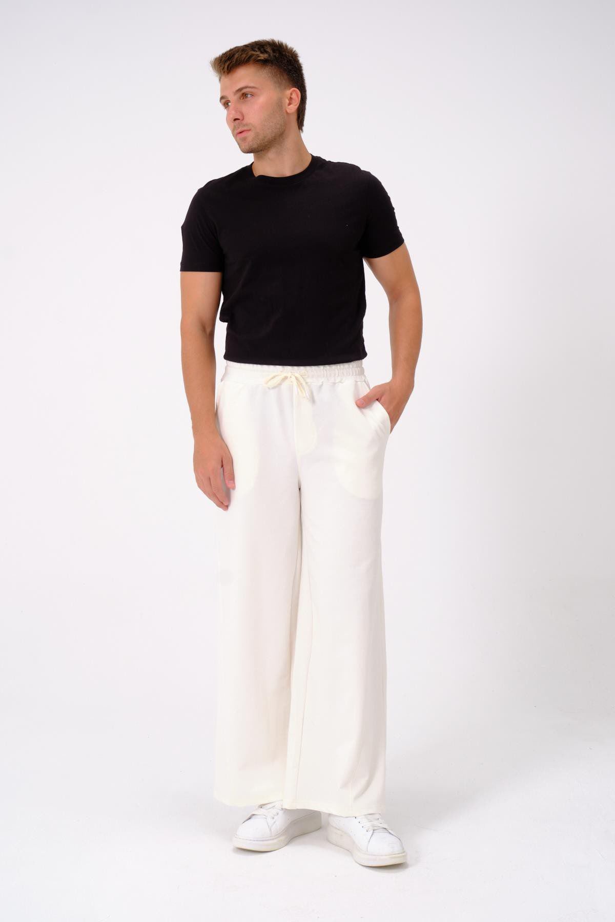 Herren Baggy Jogginghose mit elastischem Bund