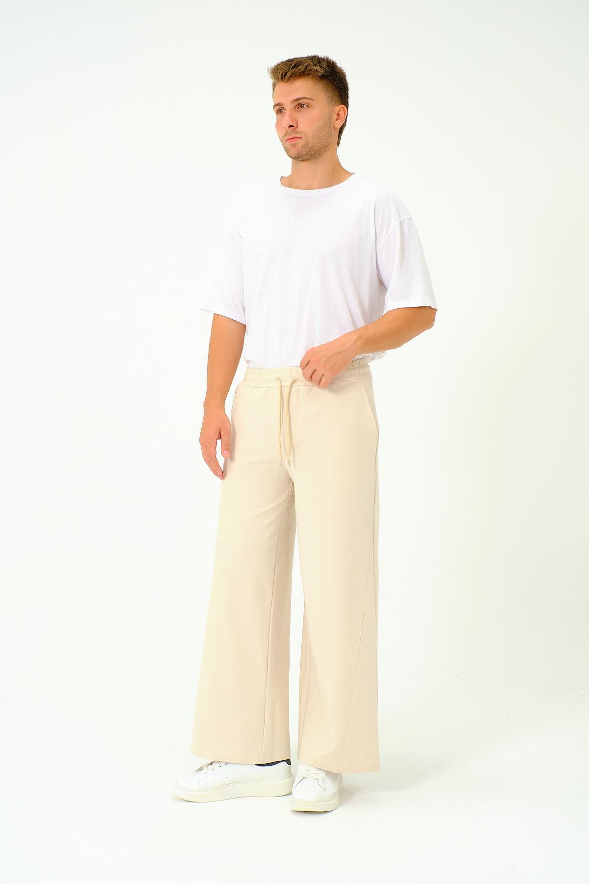 Herren Baggy Jogginghose mit elastischem Bund