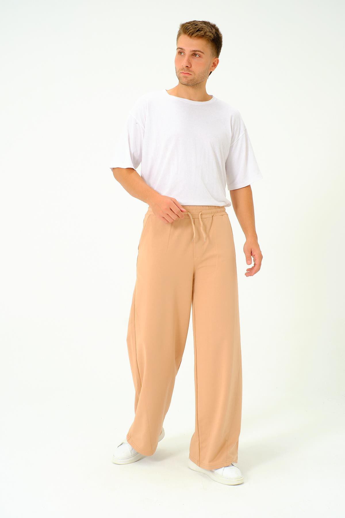 Herren Baggy Jogginghose mit elastischem Bund