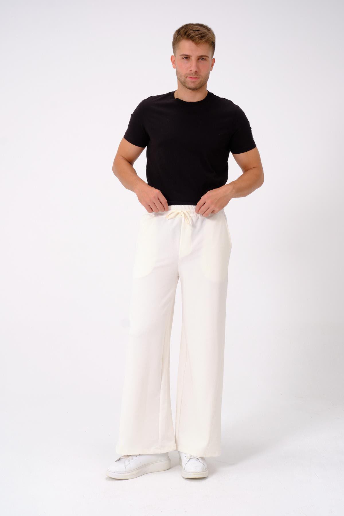 Herren Baggy Jogginghose mit elastischem Bund