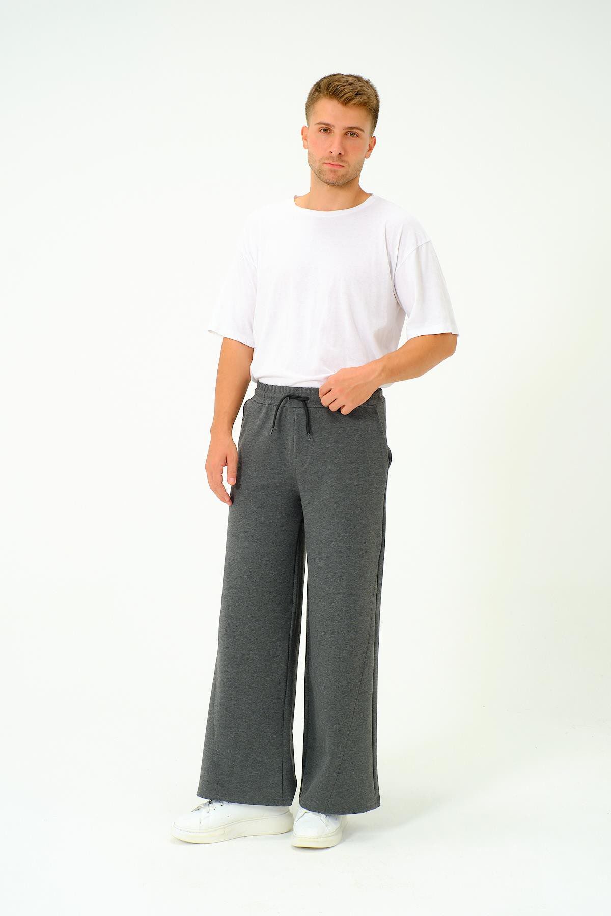 Herren Baggy Jogginghose mit elastischem Bund