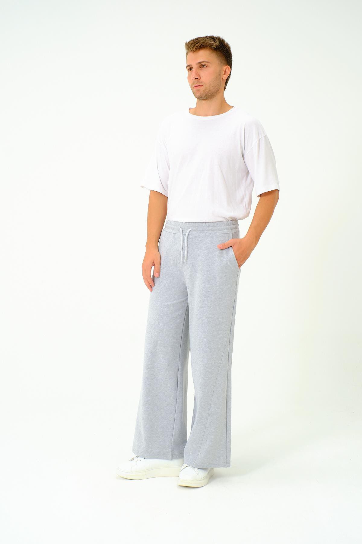 Herren Baggy Jogginghose mit elastischem Bund