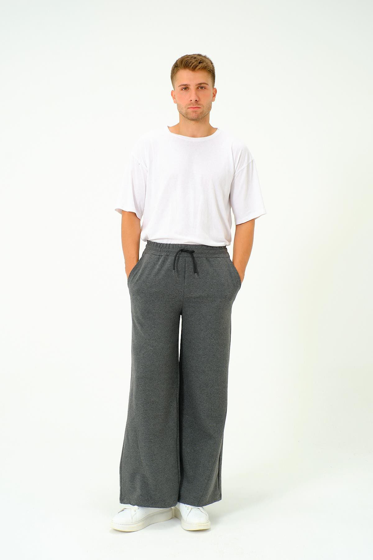 Herren Baggy Jogginghose mit elastischem Bund