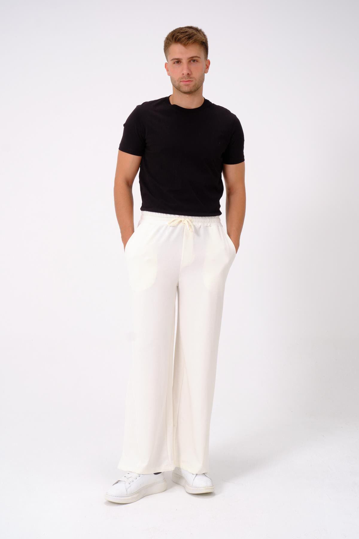 Herren Baggy Jogginghose mit elastischem Bund