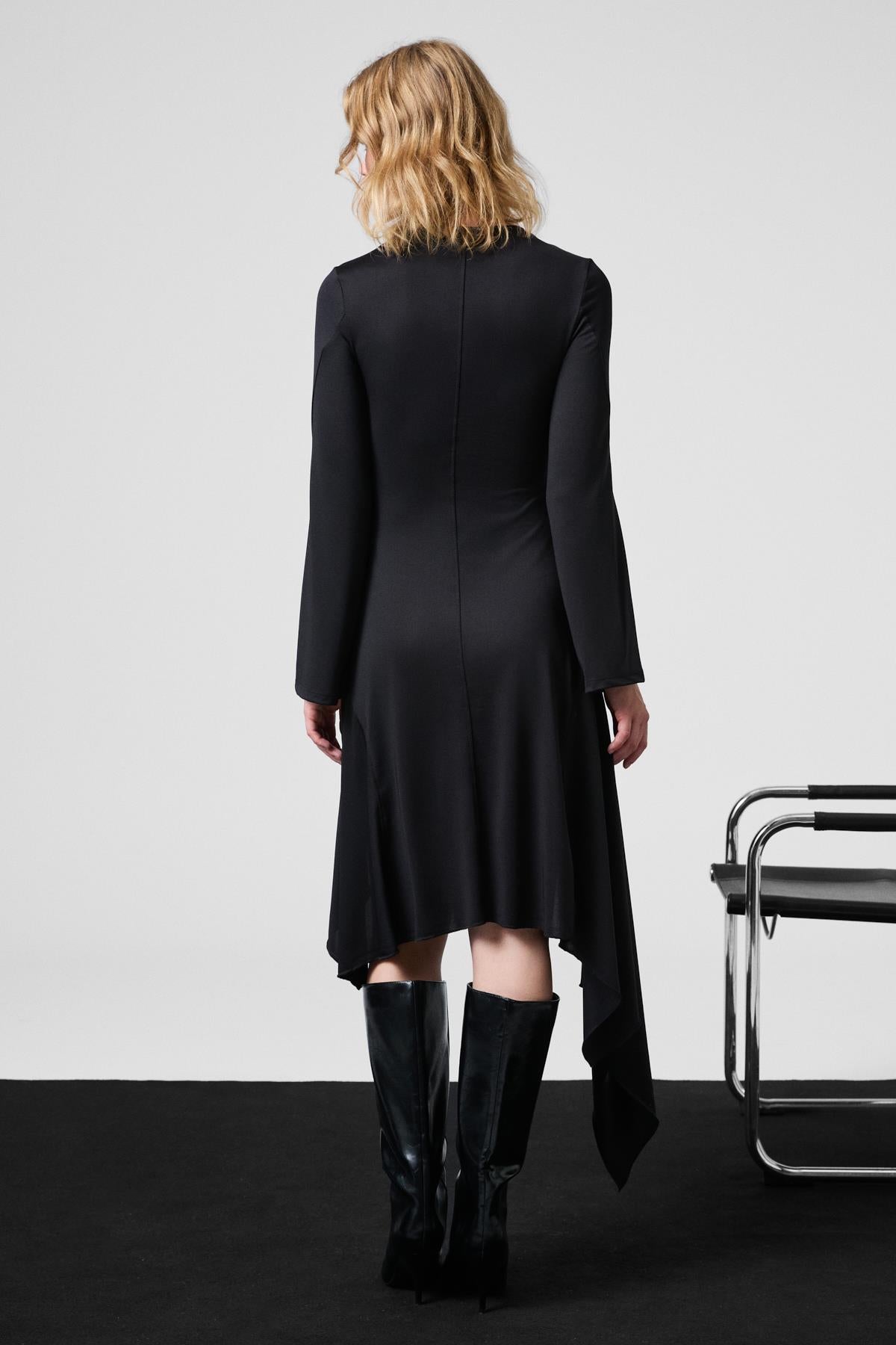 UGETRO Damen Rundhals Minikleid