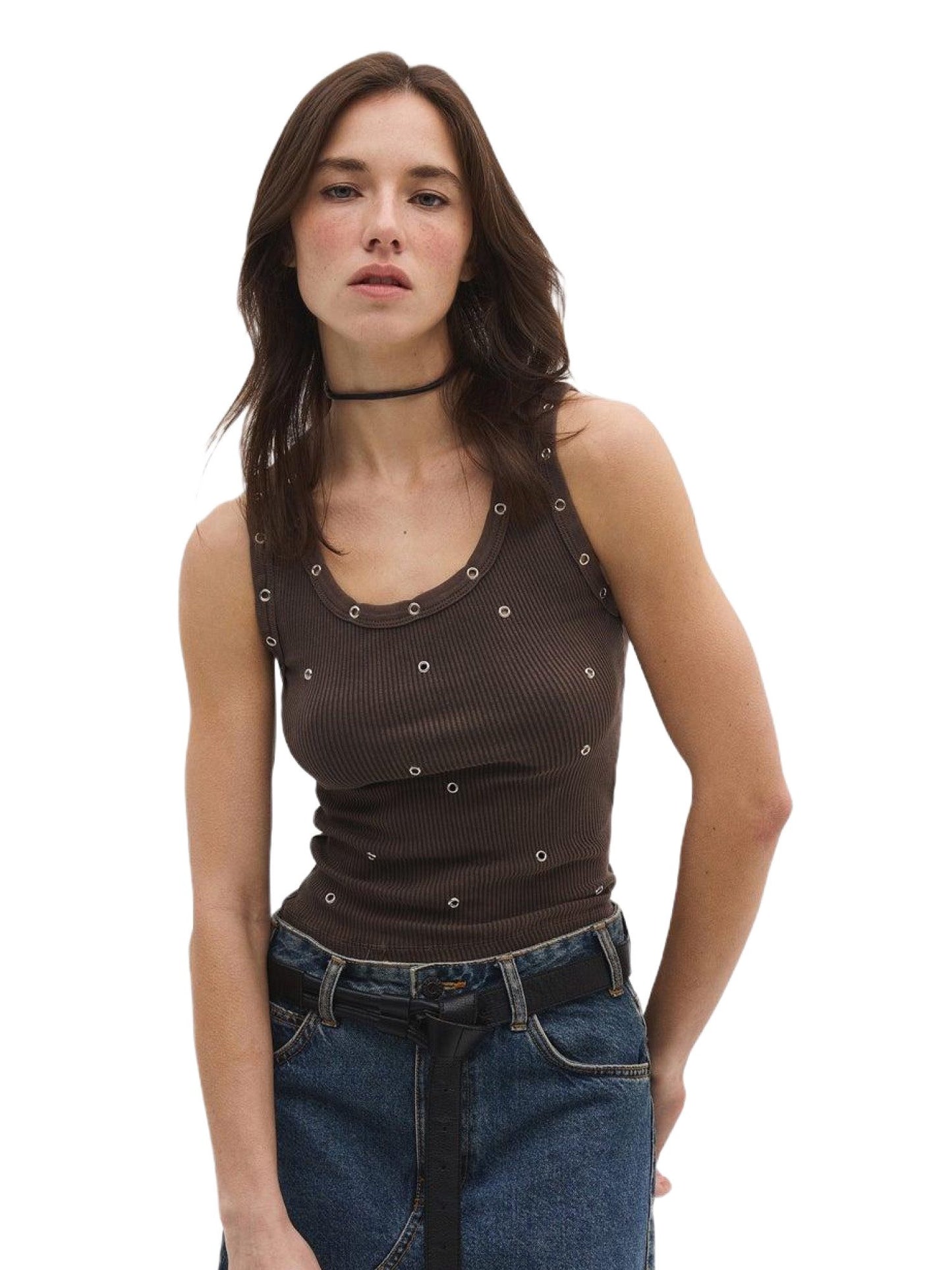 Ärmellose Bluse