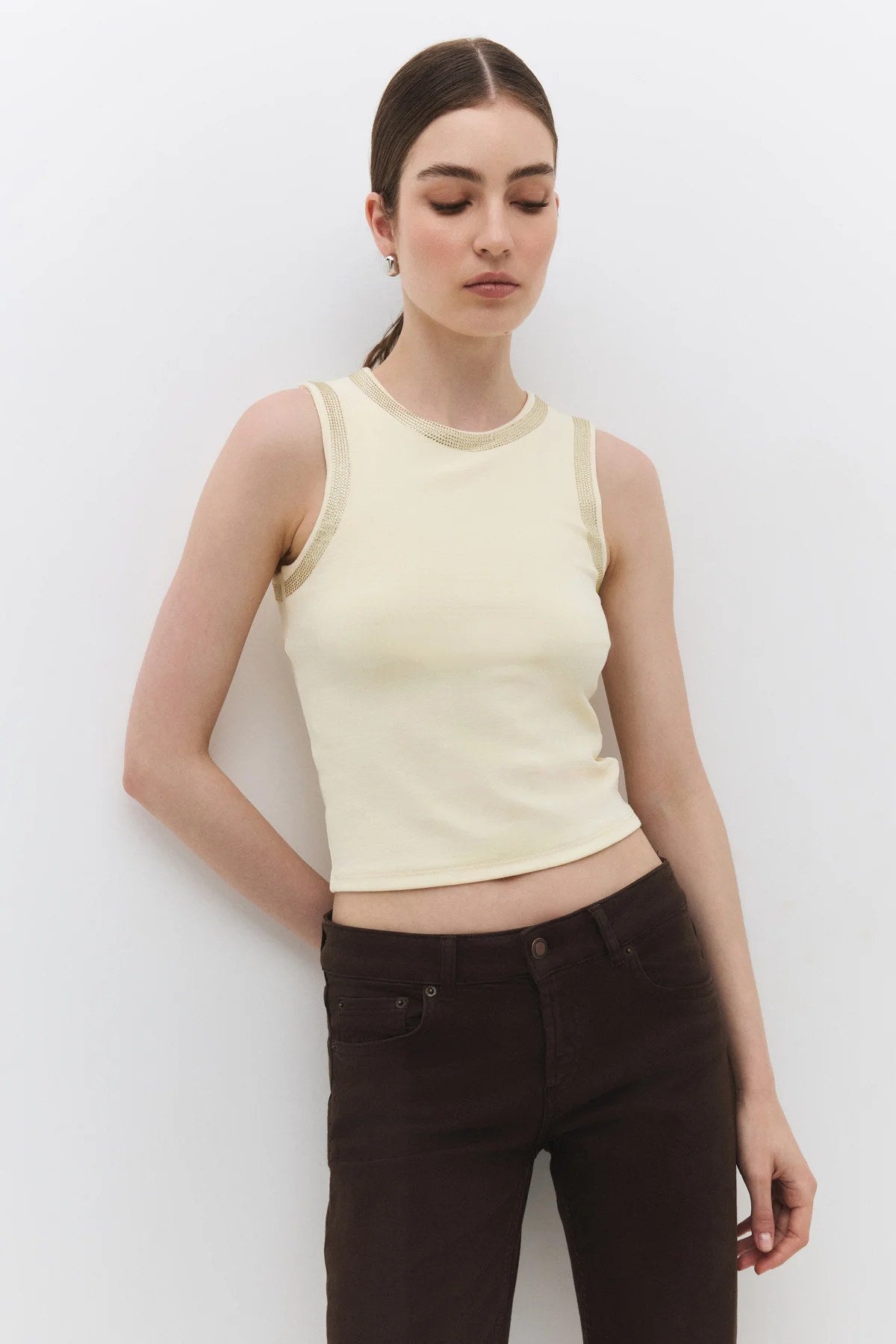 Ärmellose Bluse