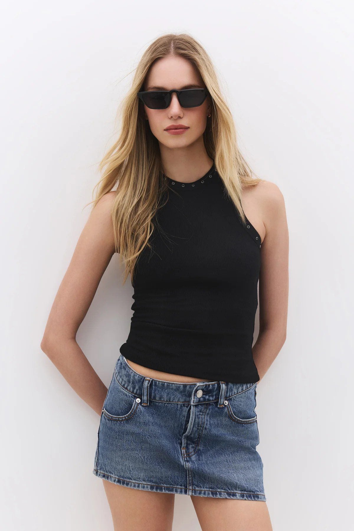Ärmellose Bluse
