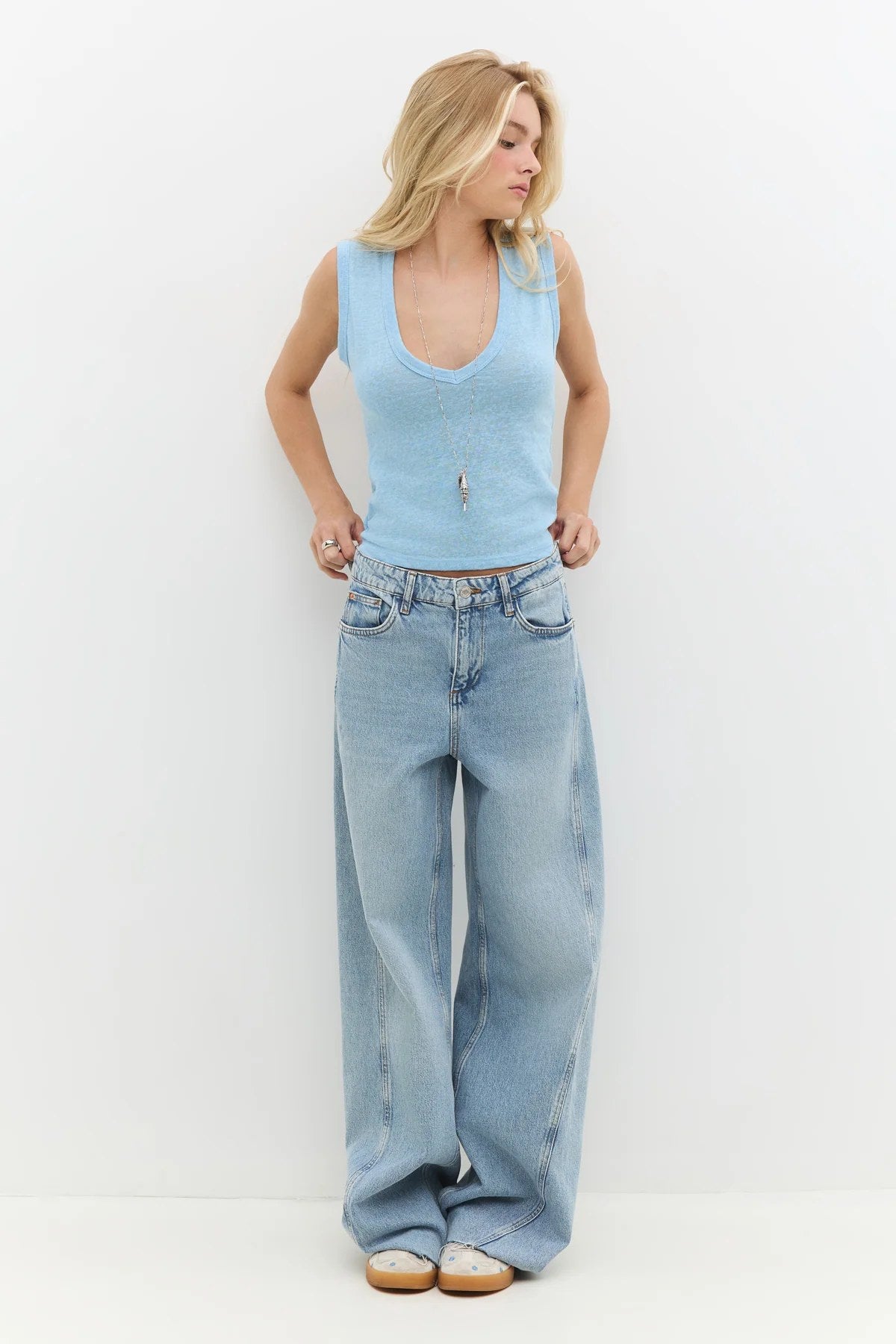 Ärmellose Bluse