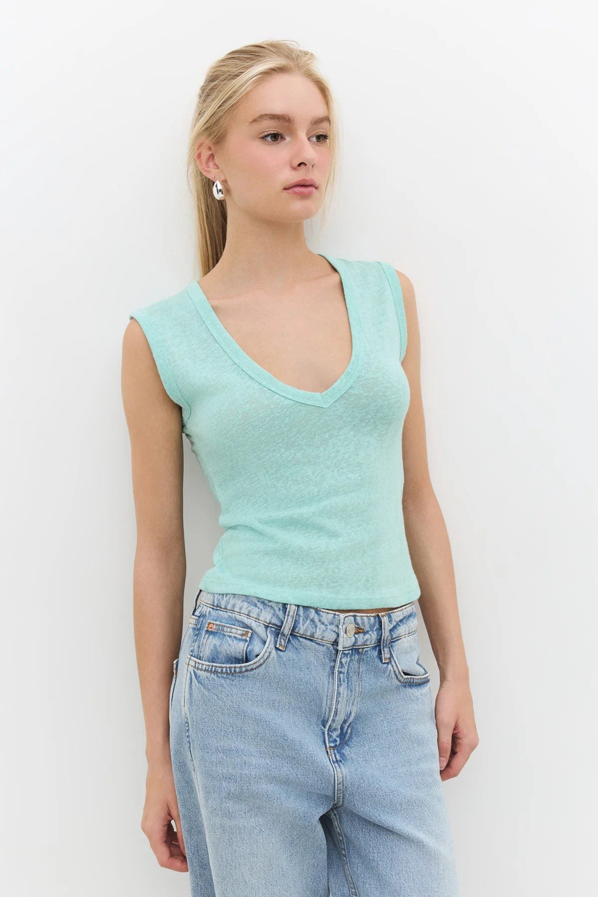Ärmellose Bluse