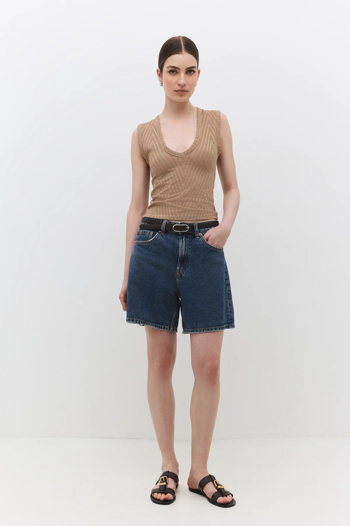 Ärmellose Bluse