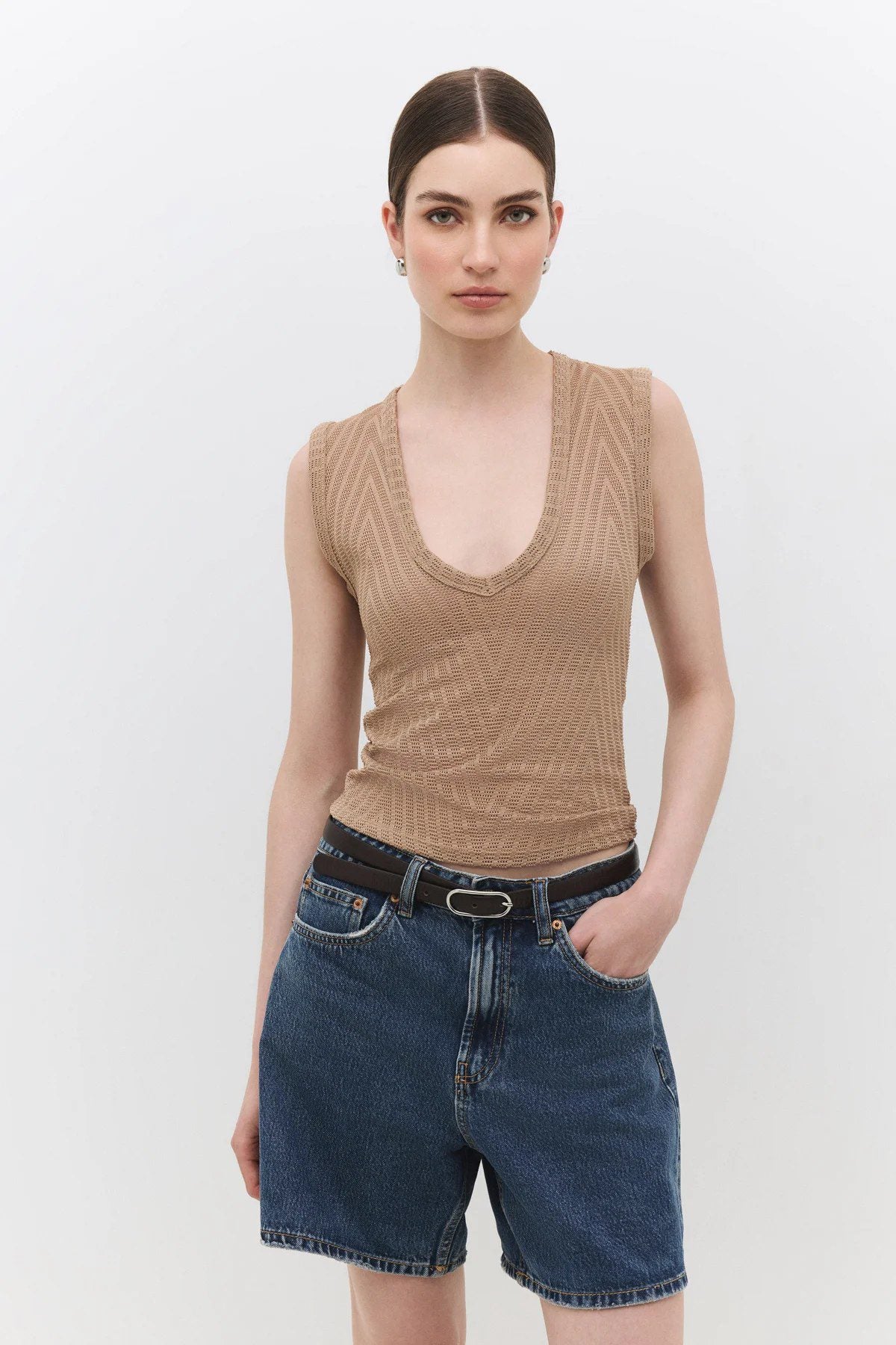 Ärmellose Bluse