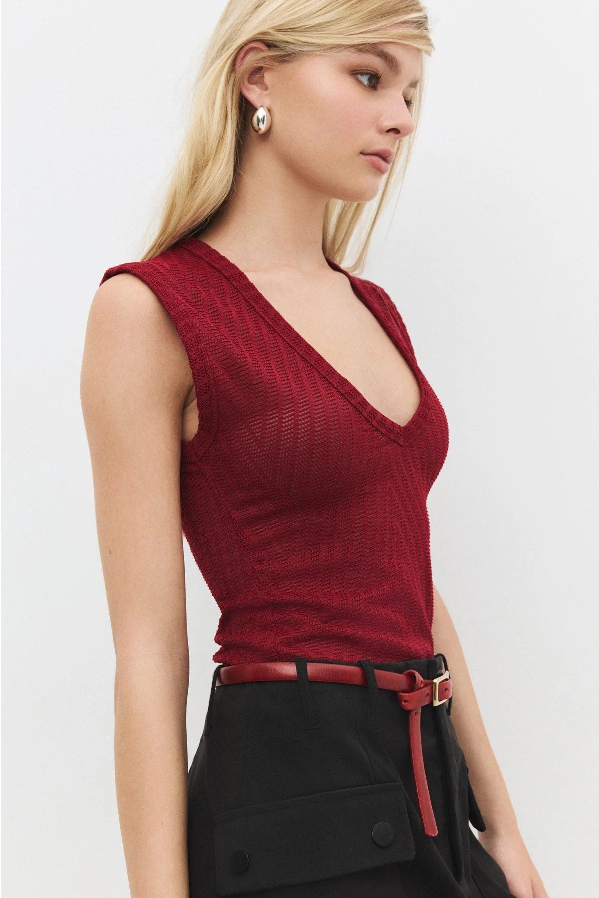 Ärmellose Bluse
