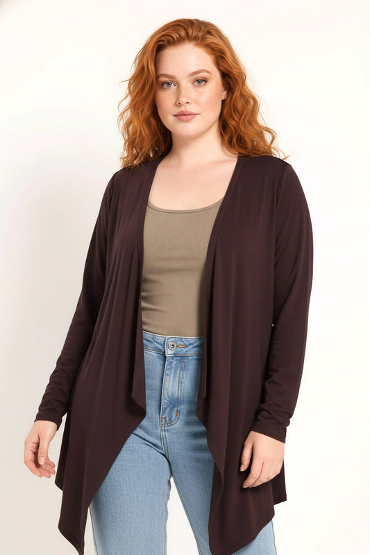 Langer Fließender Cardigan