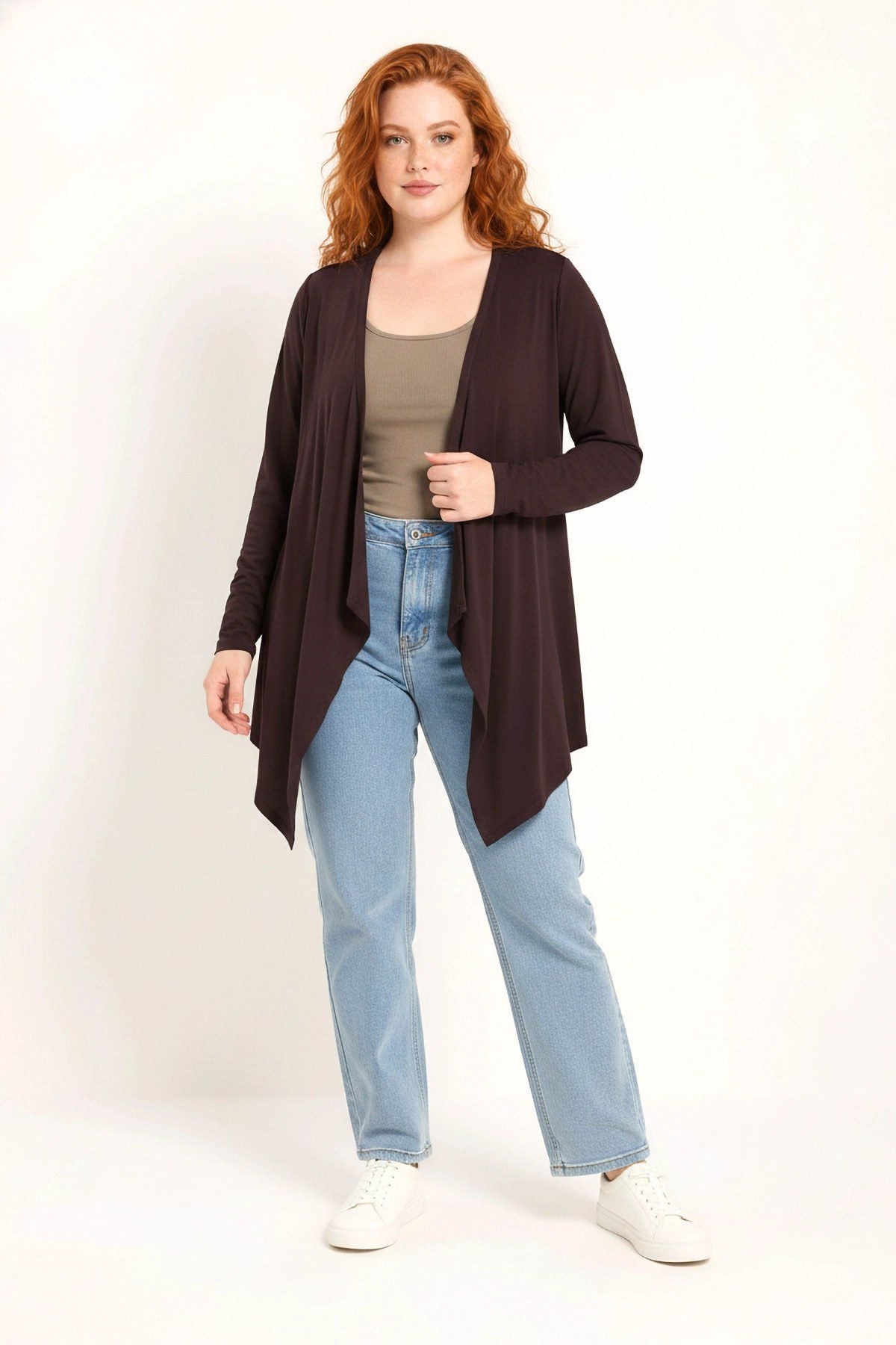 Langer Fließender Cardigan