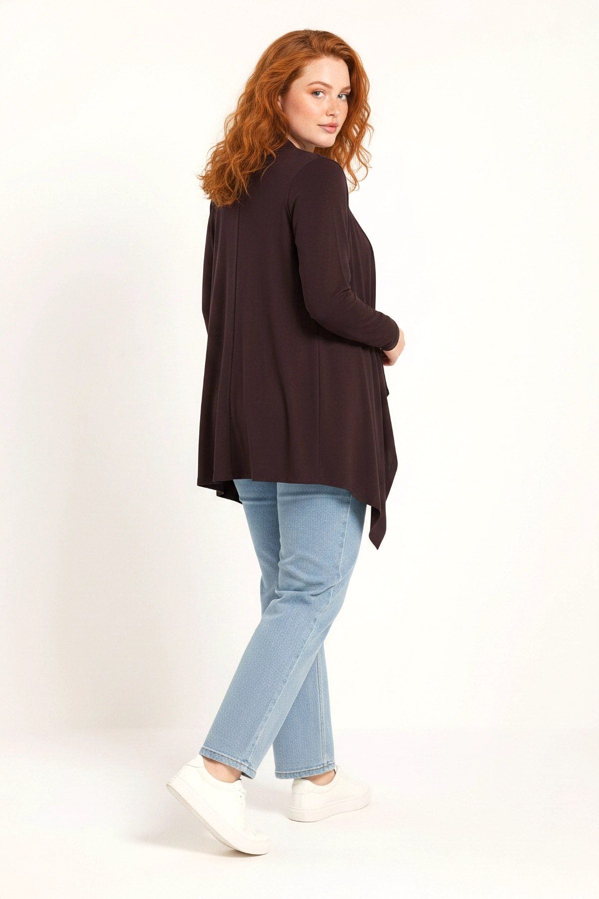 Langer Fließender Cardigan