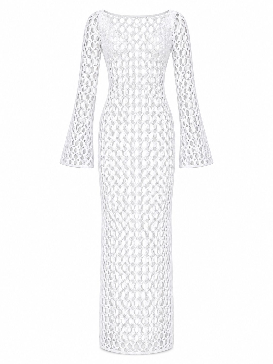 Langes Netz-Kleid