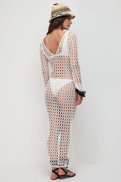 Langes Netz-Kleid