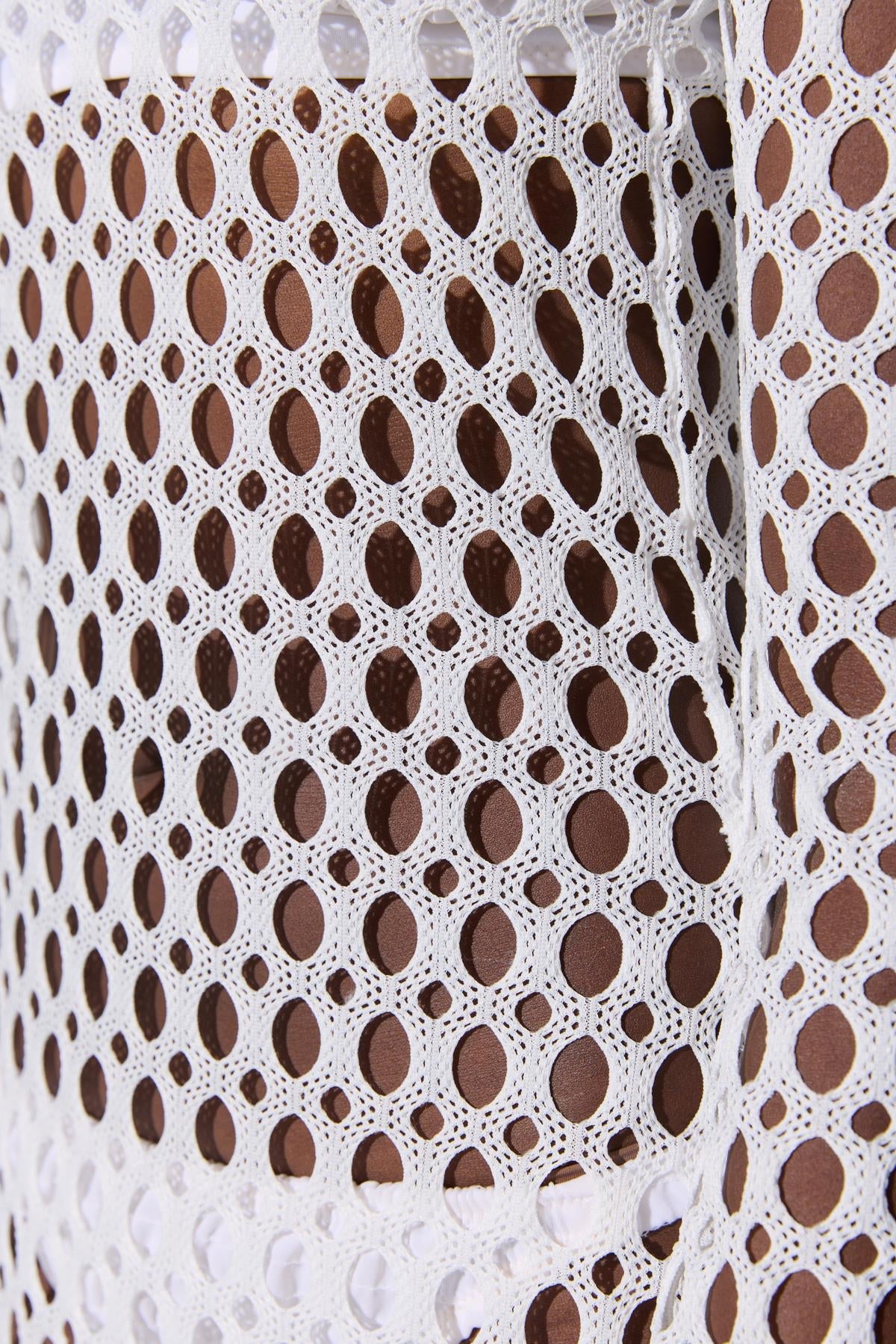 Langes Netz-Kleid