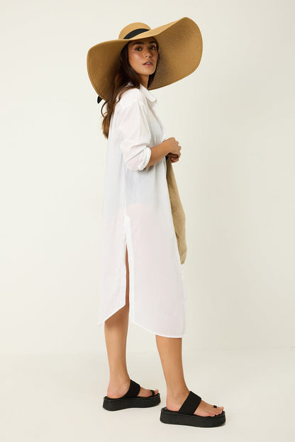 Langes Hemdkleid