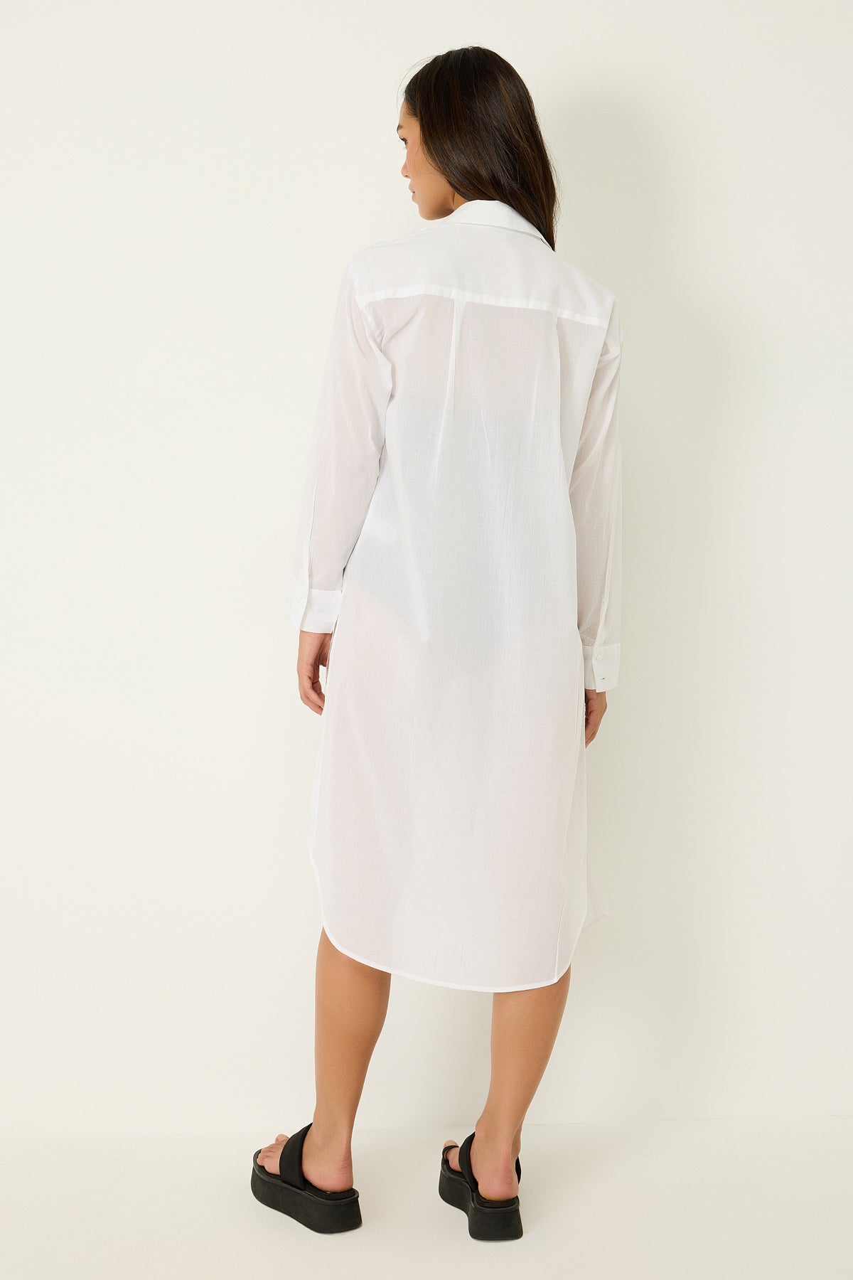Langes Hemdkleid