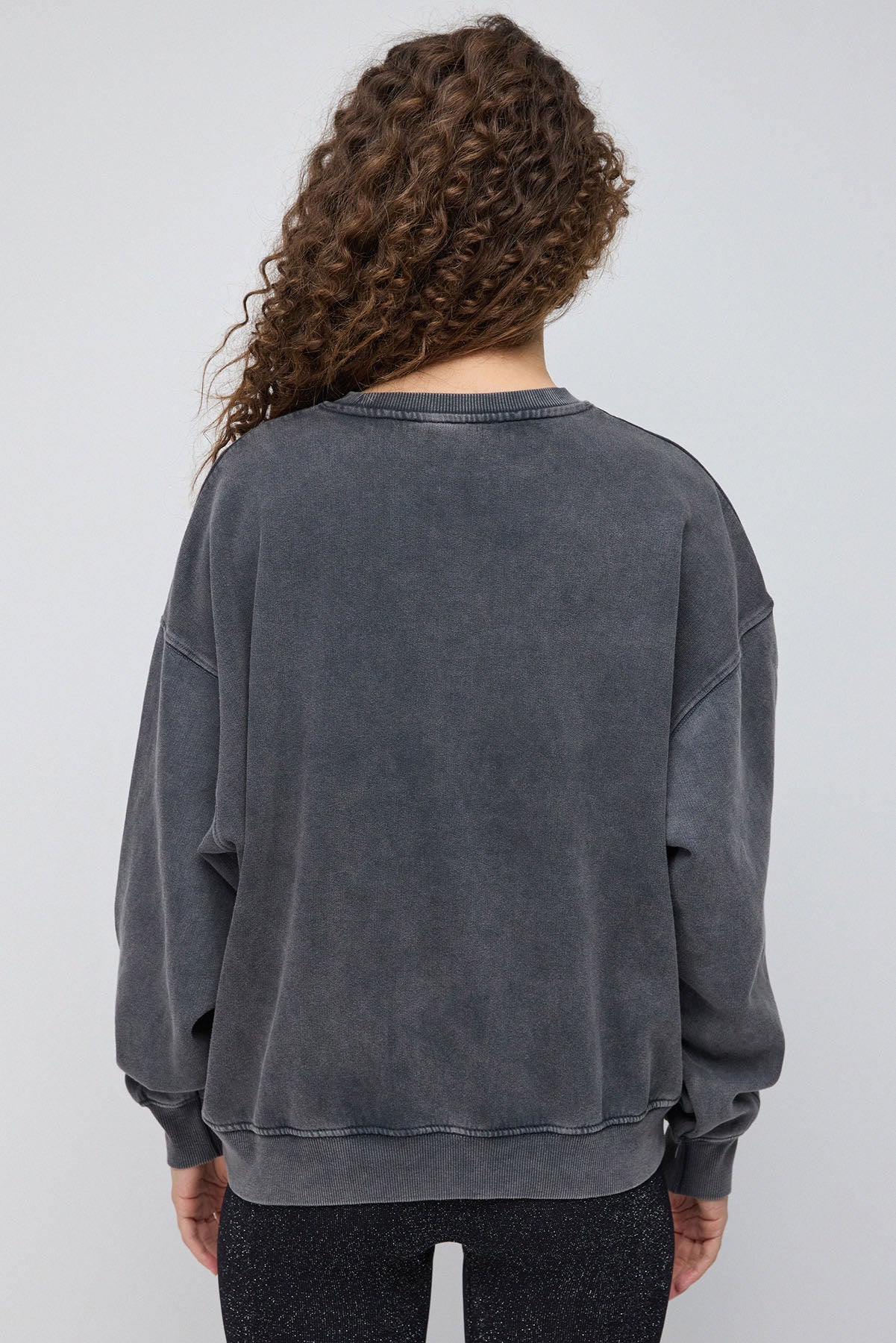 Oversize-Sweatshirt mit Rundhalsausschnitt