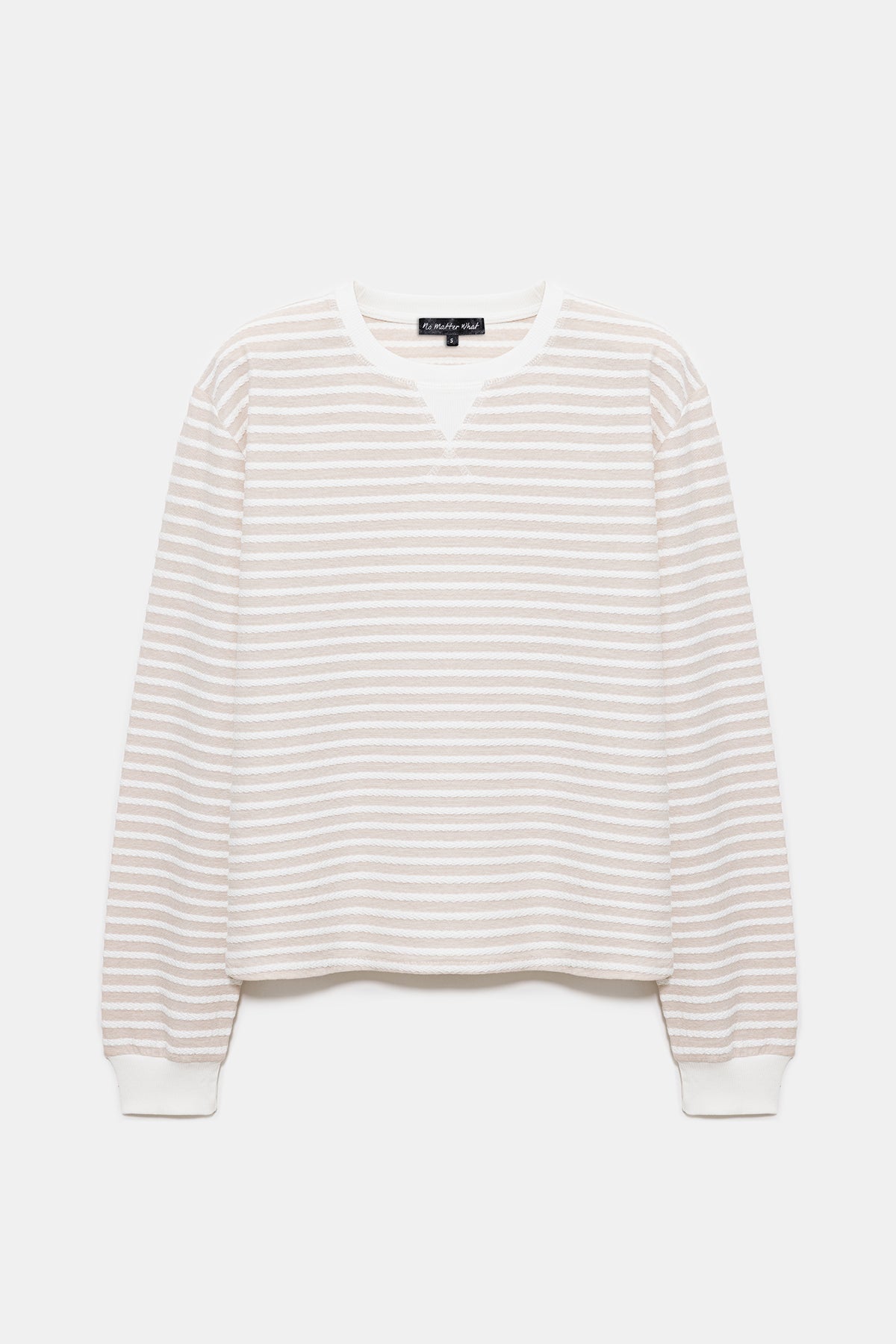 Langärmeliges gestreiftes Sweatshirt
