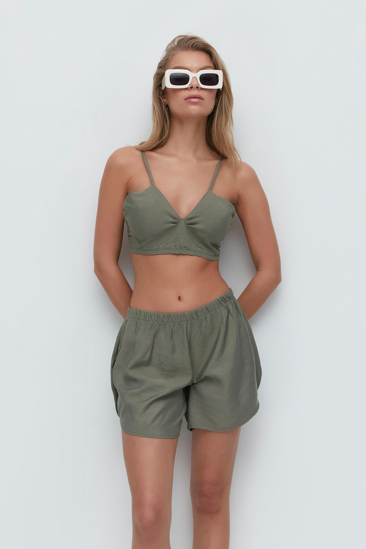 Langarmshirt Kurze Hose 3-teiliges Set