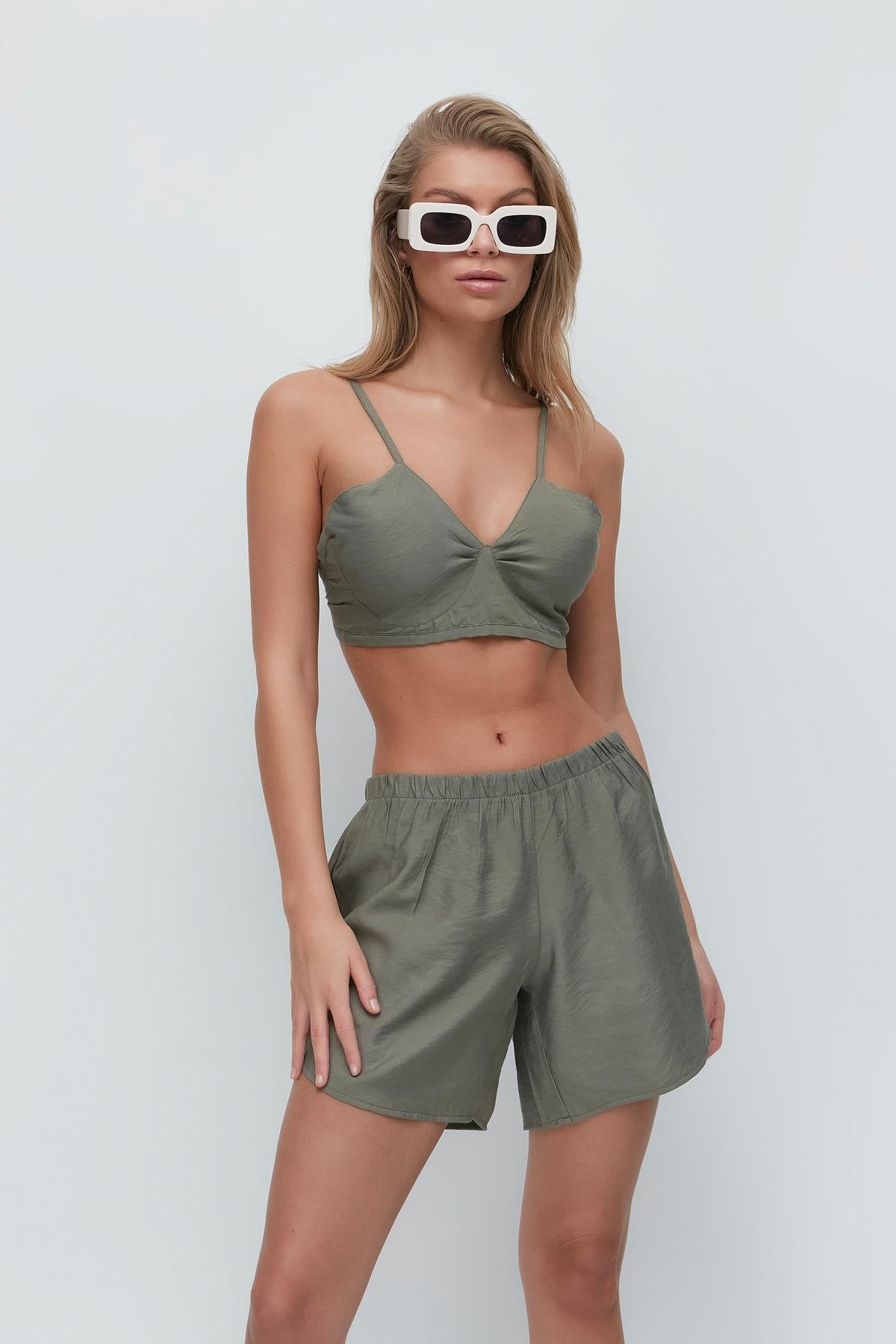 Langarmshirt Kurze Hose 3-teiliges Set