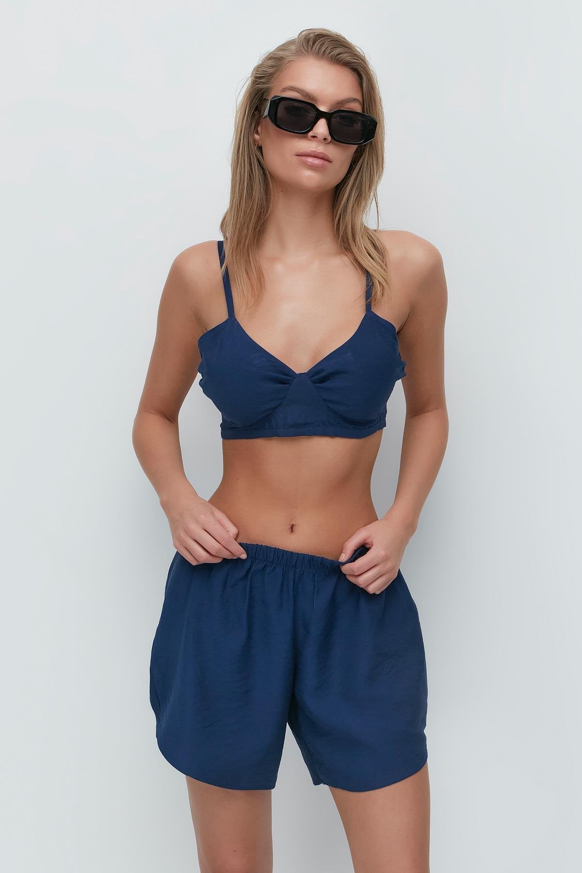 Langarmshirt Kurze Hose 3-teiliges Set