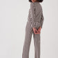 Long Sleeve Striped Pajamas Set