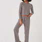 Long Sleeve Striped Pajamas Set