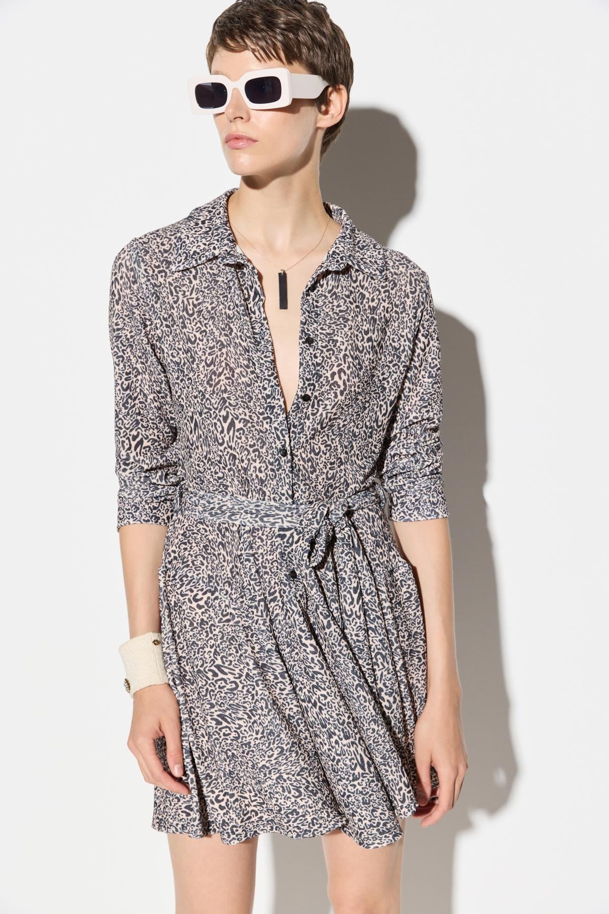Langärmeliges Hemdkleid