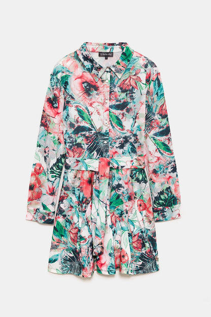 Langärmeliges Hemdkleid
