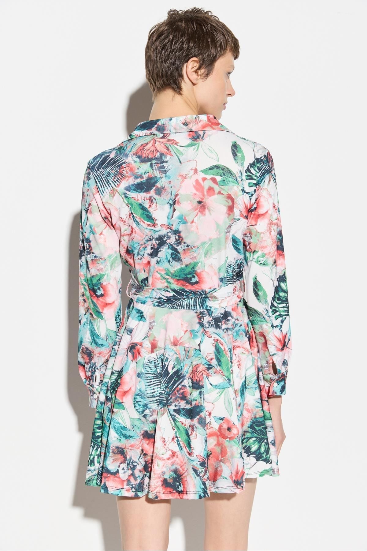 Langärmeliges Hemdkleid