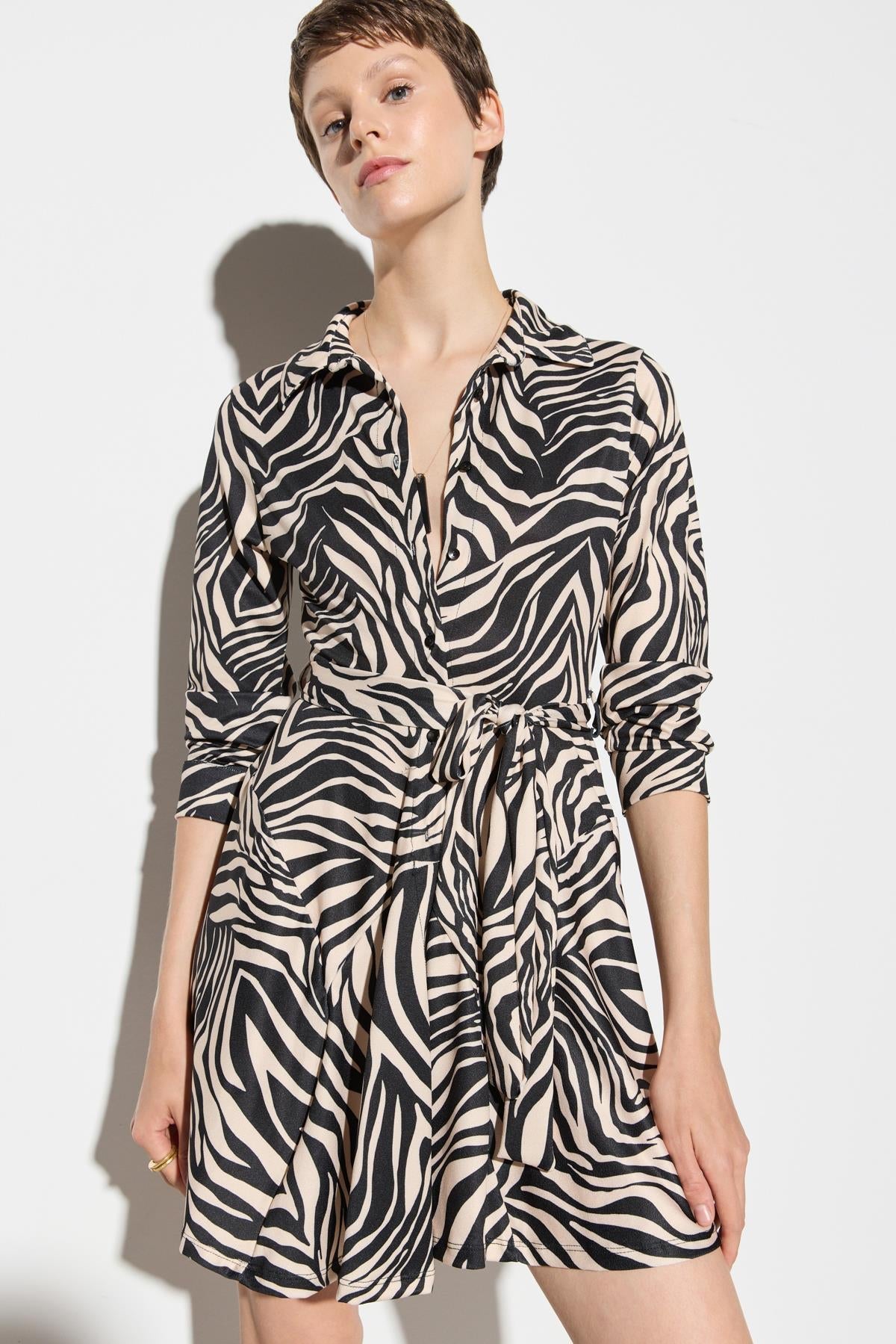 Langärmeliges Hemdkleid