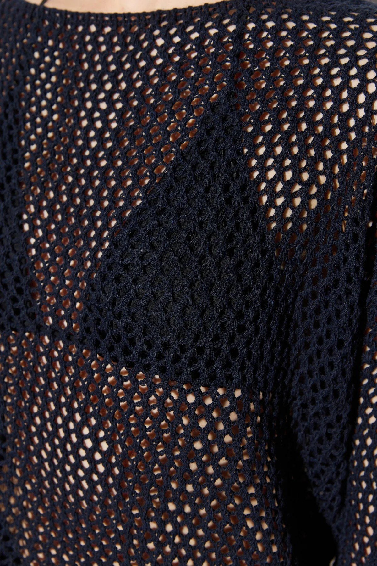 Langärmeliger, locker geschnittener Strickpullover