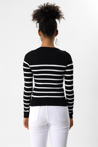 Basic-Bluse mit langen Ärmeln