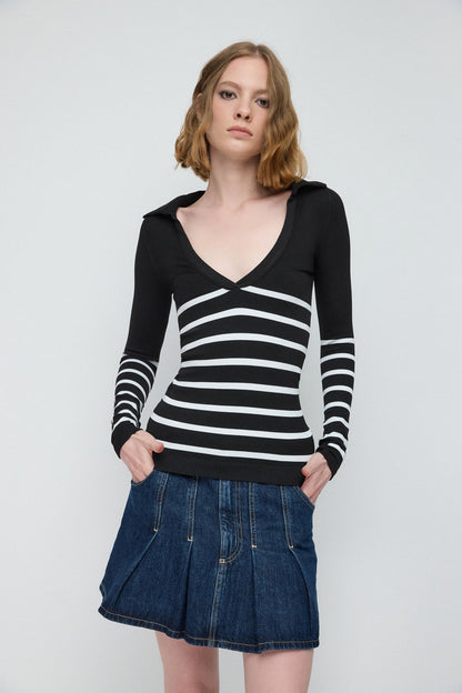 Langärmeliges Polo-Shirt