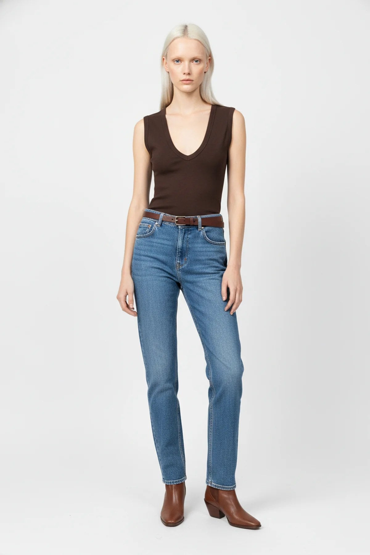 V-Ausschnitt Basic Top
