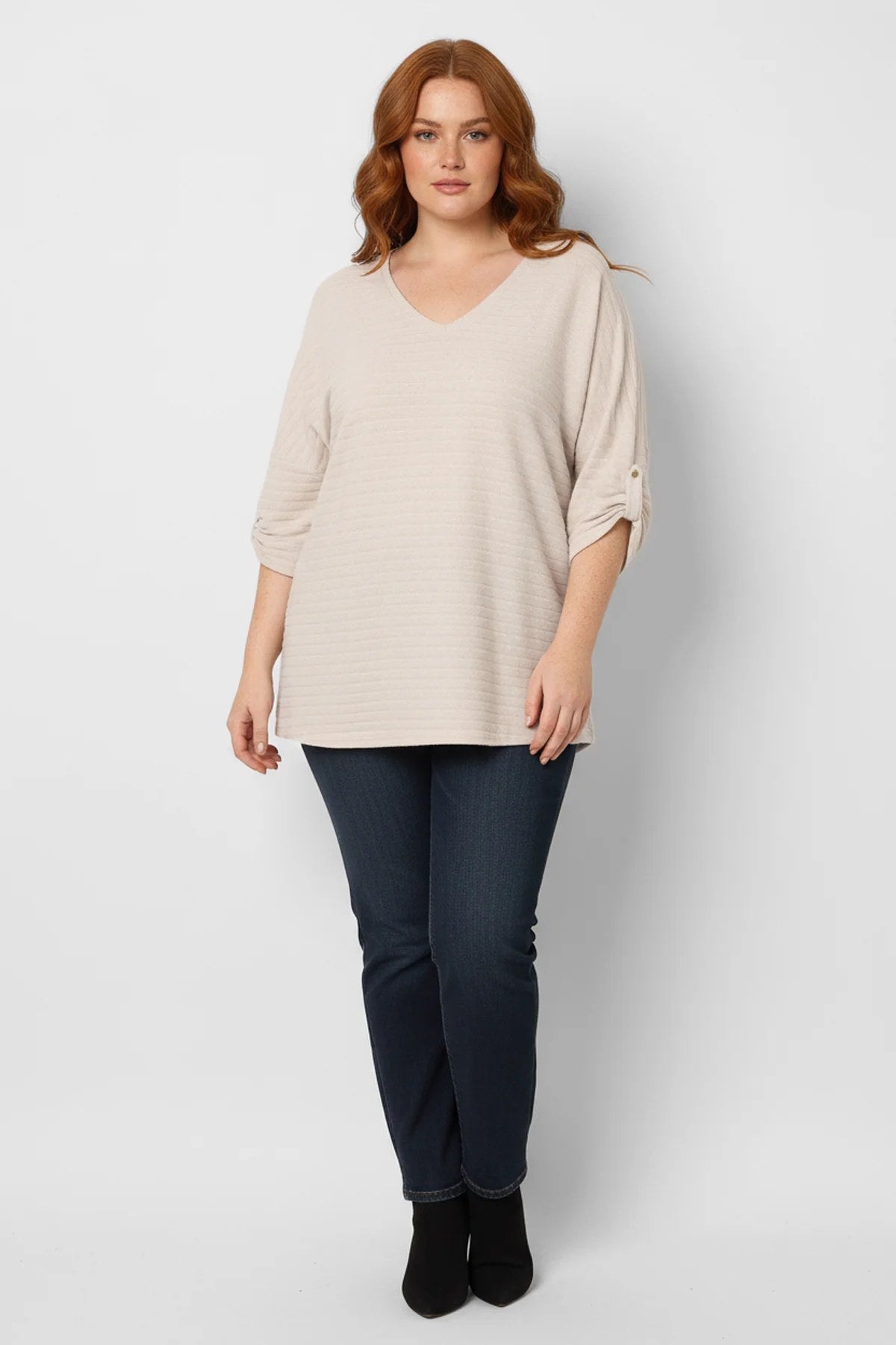 Bluse mit V-Ausschnitt