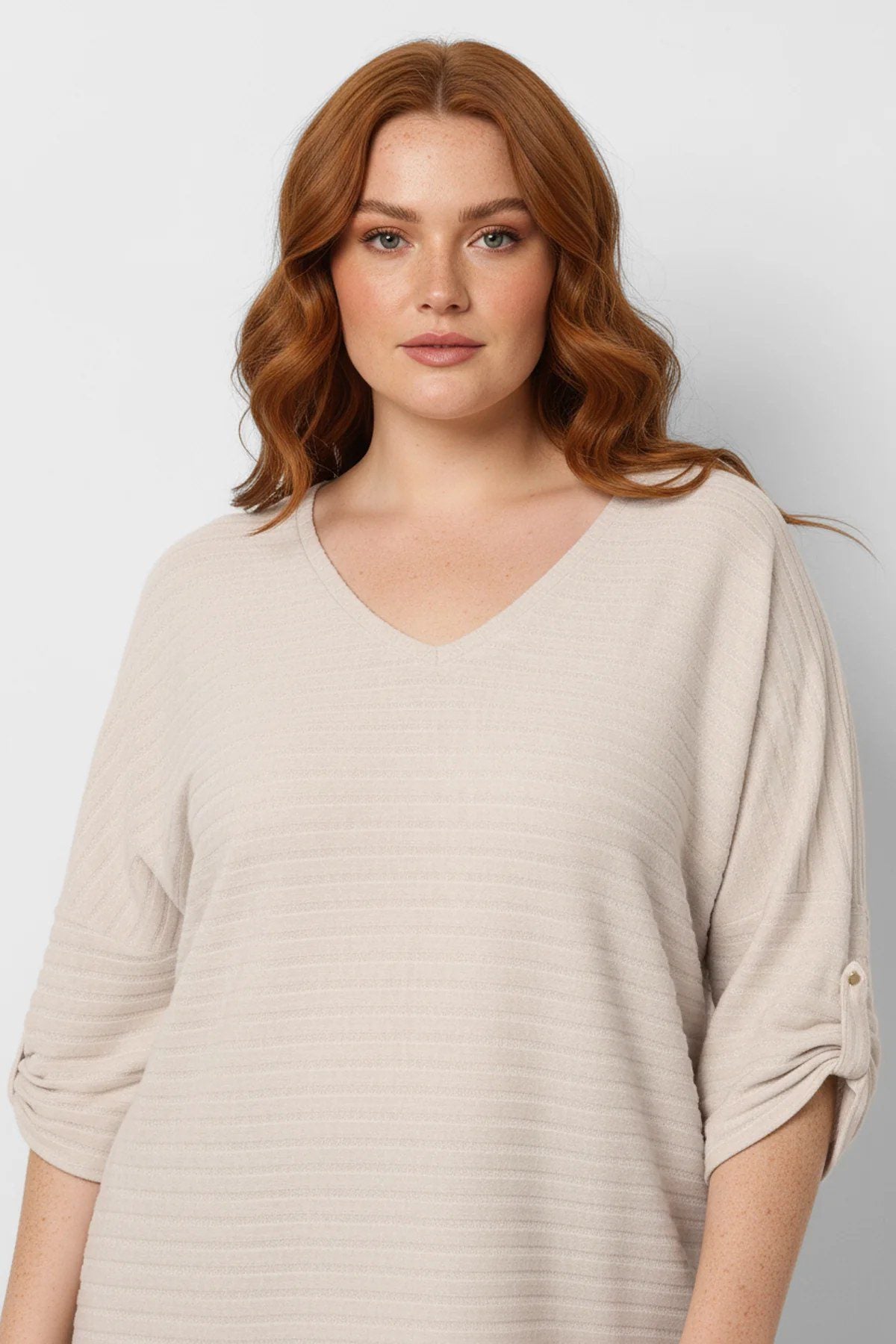 Bluse mit V-Ausschnitt