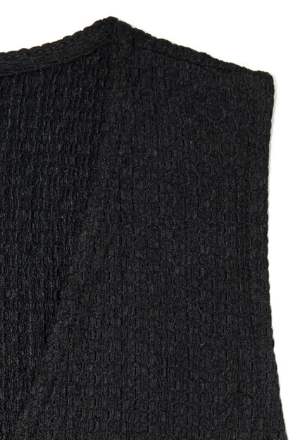 V-Ausschnitt Knopf Feine Weste