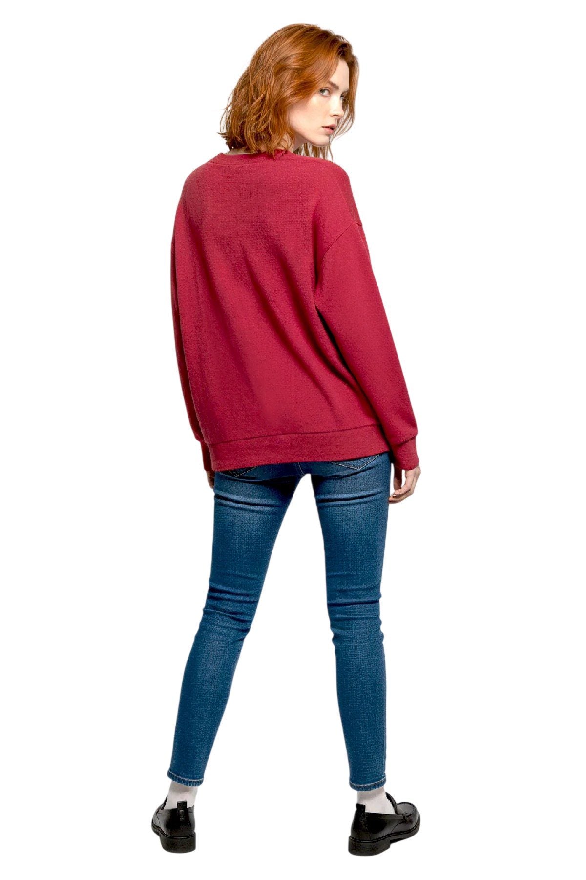 Strickjacke mit V-Ausschnitt und Knöpfen