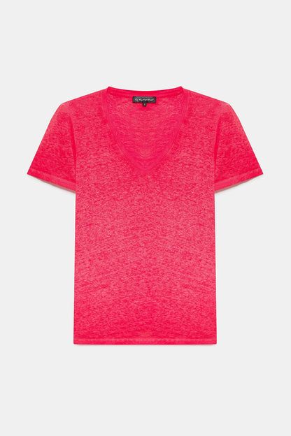 T-Shirt mit V-Ausschnitt