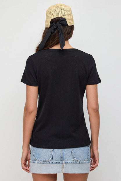 T-Shirt mit V-Ausschnitt