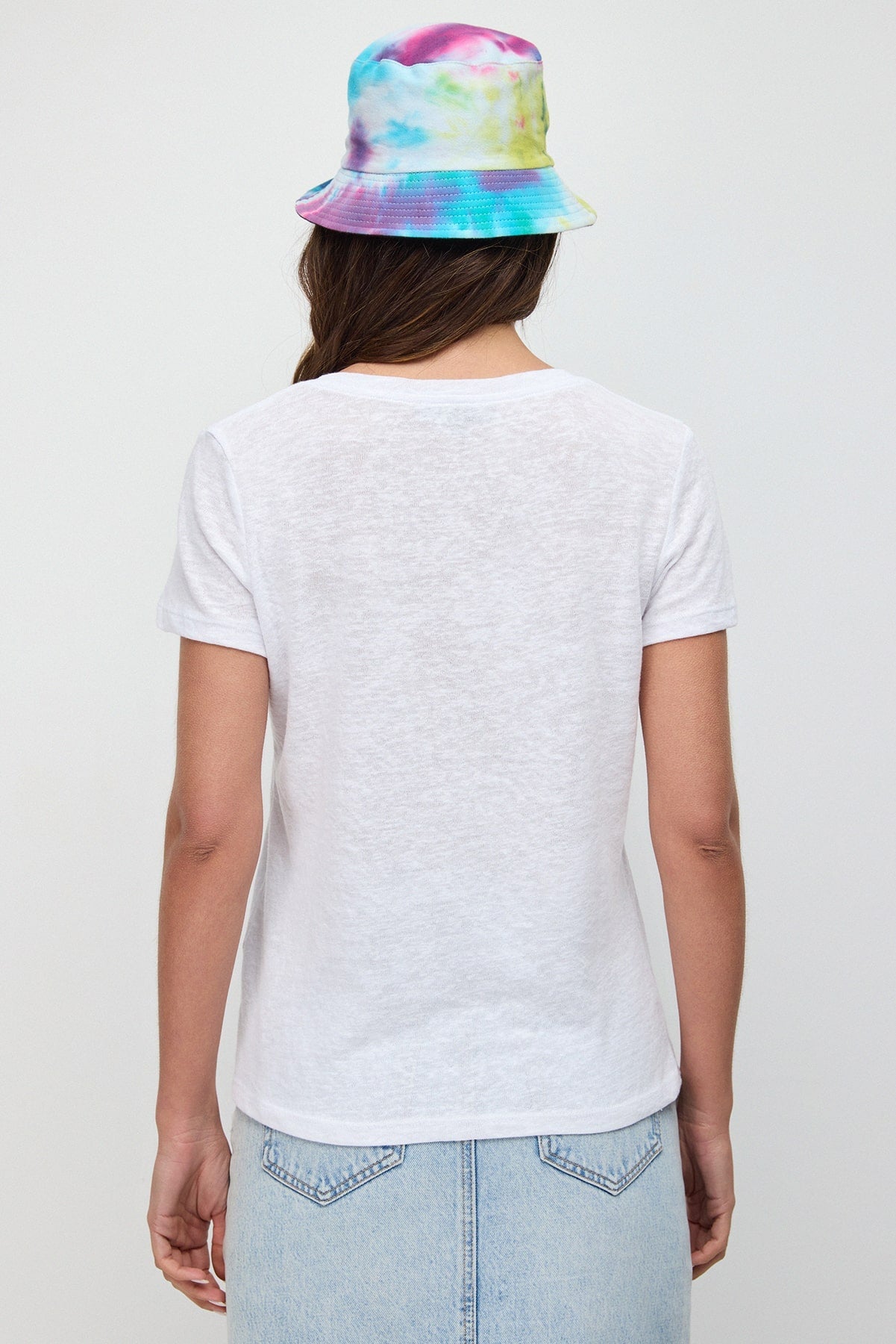 Basic-T-Shirt mit V-Ausschnitt
