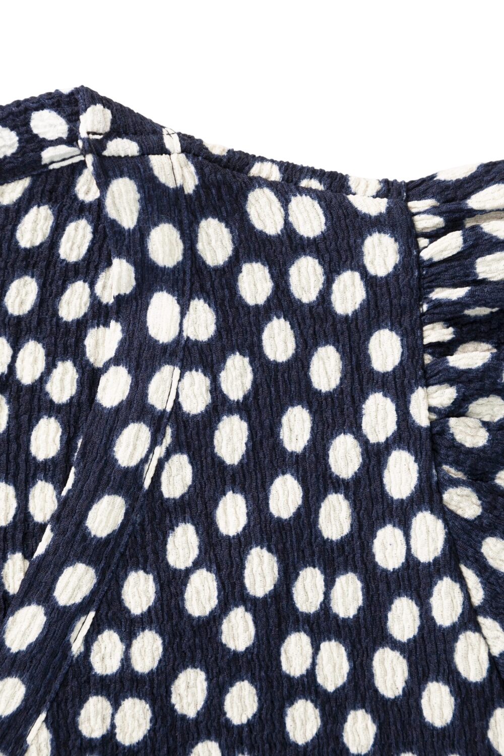 V-Ausschnitt Kurzarm Muster Midi Kleid