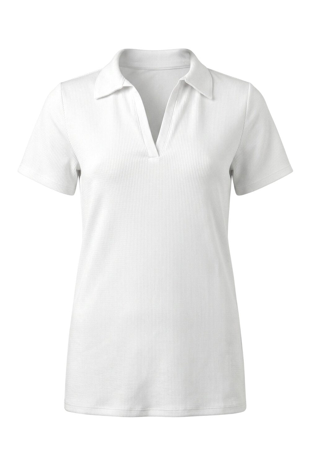 V-Ausschnitt Kurzarm Polo-Shirt